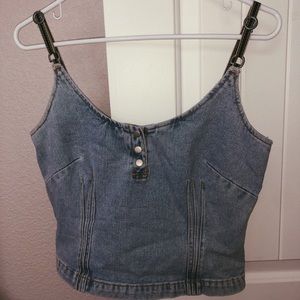 Newport News// Jeanology Crop Jean Top